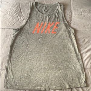 dry fit gray workout tank top